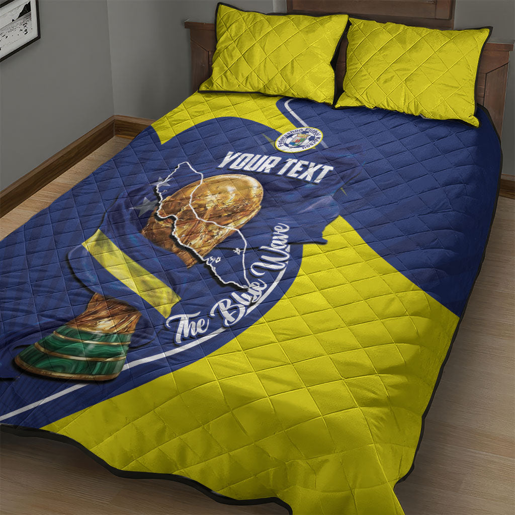 Personalized Curacao Football 2026 Quilt Bed Set Rise of Caribbean Pride