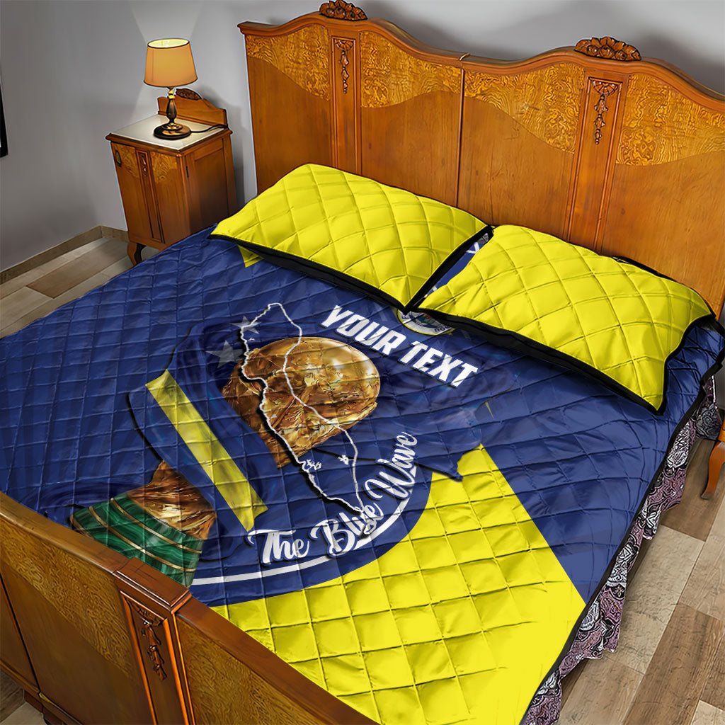 Personalized Curacao Football 2026 Quilt Bed Set Rise of Caribbean Pride