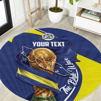 Personalized Curacao Football 2026 Round Carpet Rise of Caribbean Pride