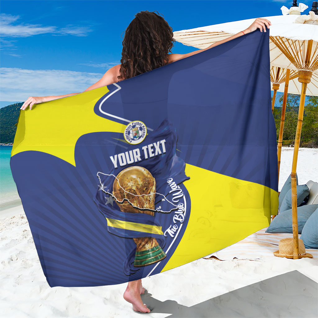 Personalized Curacao Football 2026 Sarong Rise of Caribbean Pride