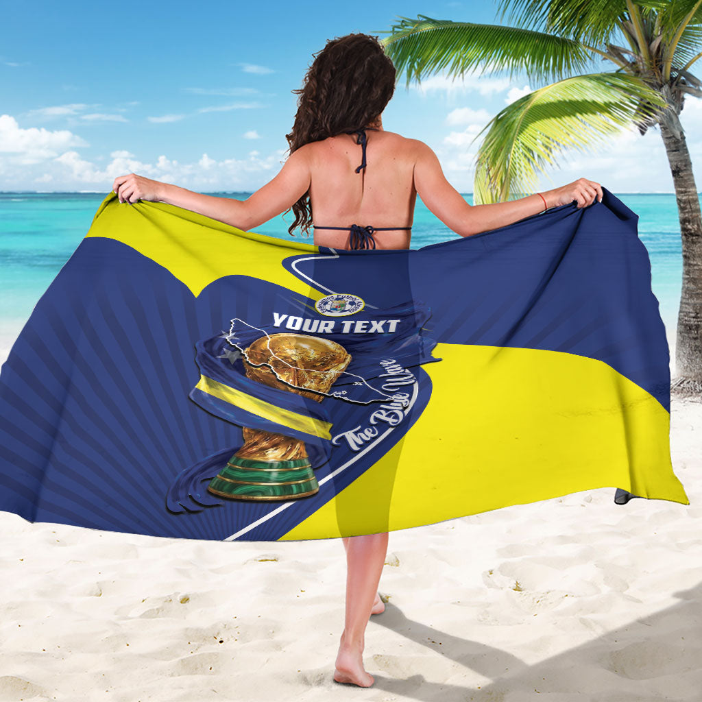 Personalized Curacao Football 2026 Sarong Rise of Caribbean Pride