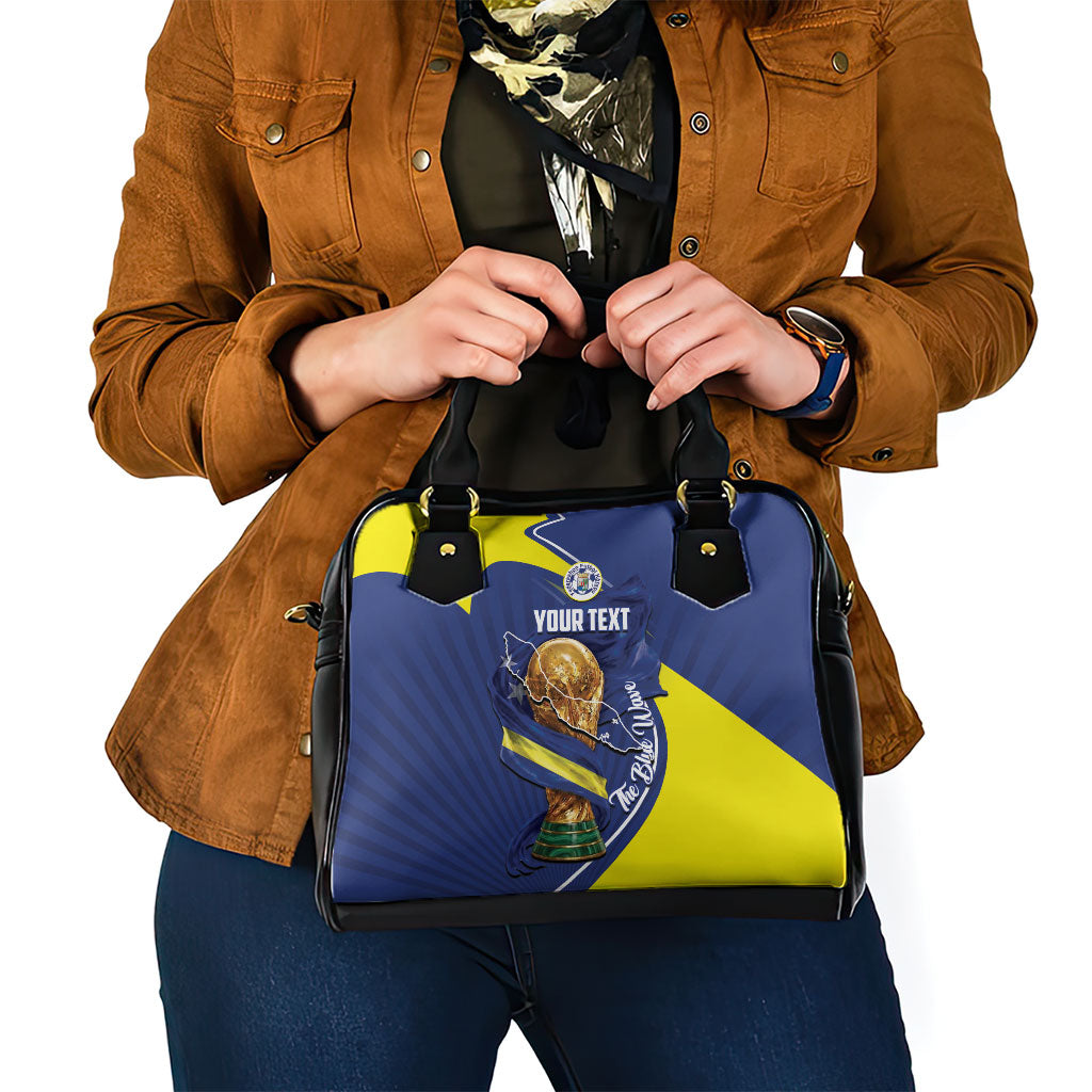 Personalized Curacao Football 2026 Shoulder Handbag Rise of Caribbean Pride