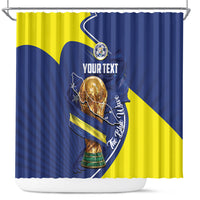 Personalized Curacao Football 2026 Shower Curtain Rise of Caribbean Pride