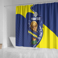 Personalized Curacao Football 2026 Shower Curtain Rise of Caribbean Pride