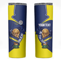 Personalized Curacao Football 2026 Skinny Tumbler Rise of Caribbean Pride
