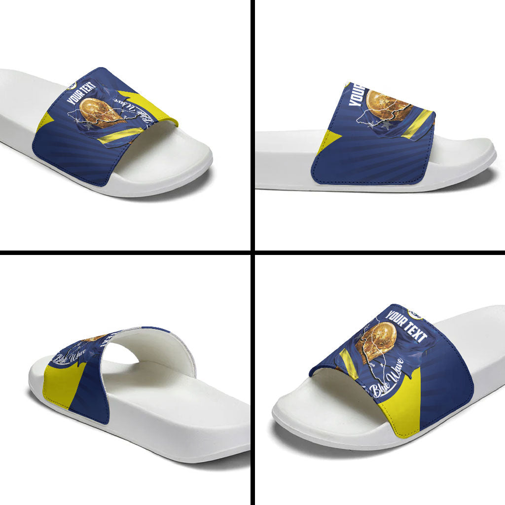 Personalized Curacao Football 2026 Slide Sandals Rise of Caribbean Pride