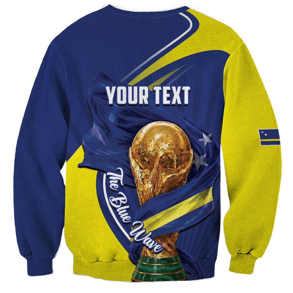 Personalized Curacao Football 2026 Sweatshirt Rise of Caribbean Pride