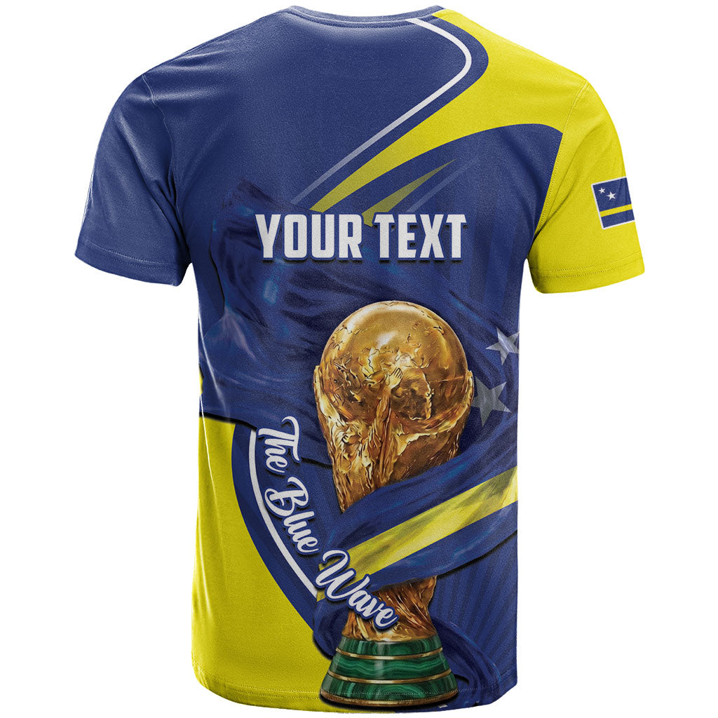 Personalized Curacao Football 2026 T Shirt Rise of Caribbean Pride