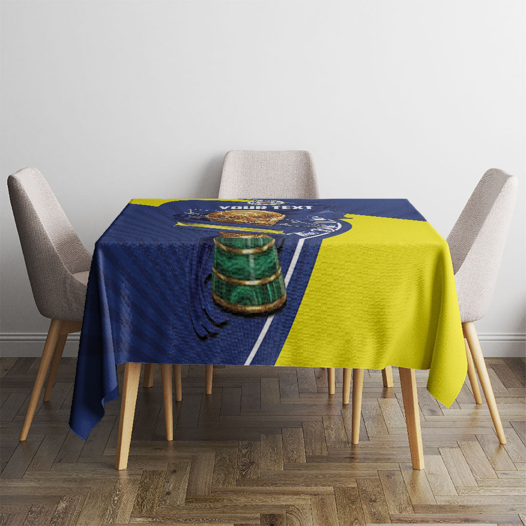 Personalized Curacao Football 2026 Tablecloth Rise of Caribbean Pride
