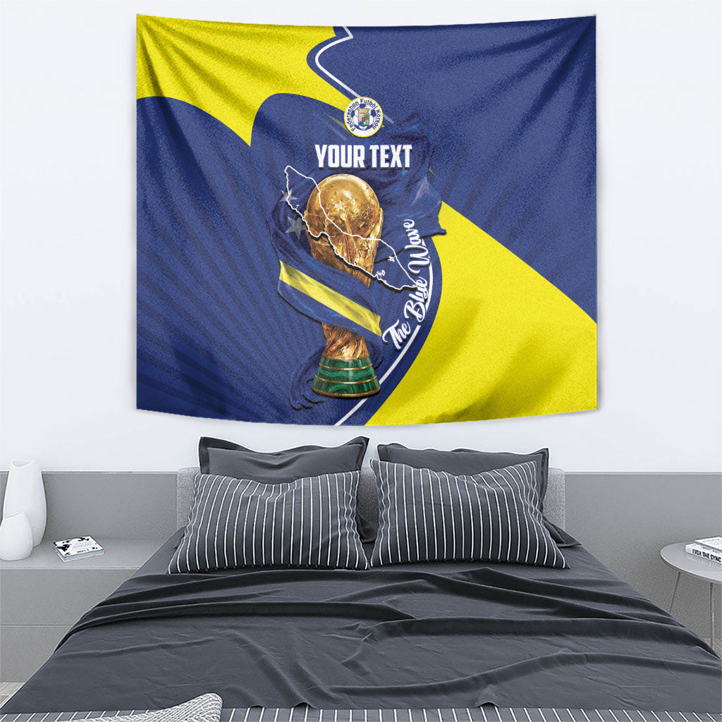 Personalized Curacao Football 2026 Tapestry Rise of Caribbean Pride