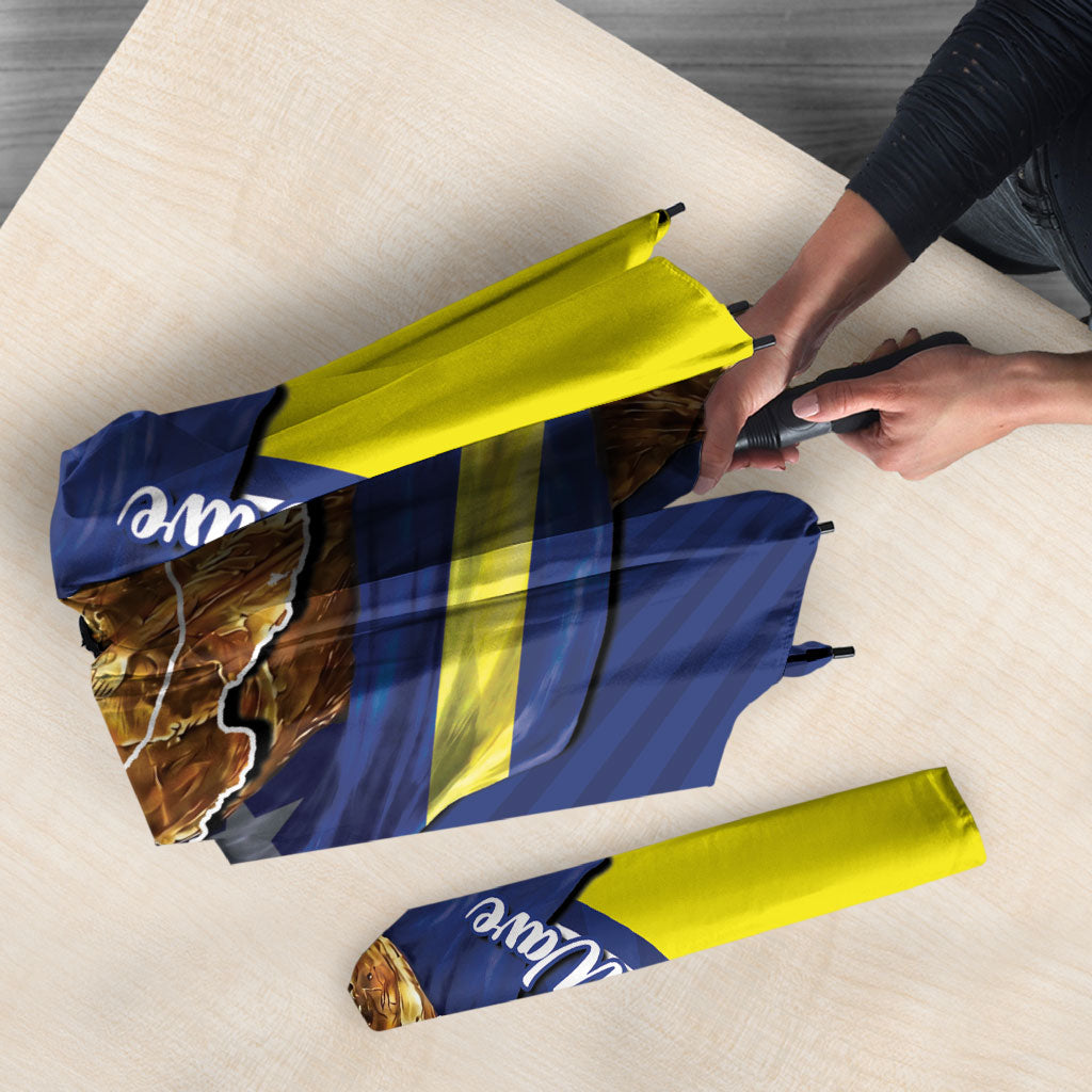 Personalized Curacao Football 2026 Umbrella Rise of Caribbean Pride