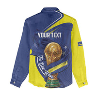 Personalized Curacao Football 2026 Women Casual Shirt Rise of Caribbean Pride