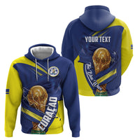 Personalized Curacao Football 2026 Zip Hoodie Rise of Caribbean Pride