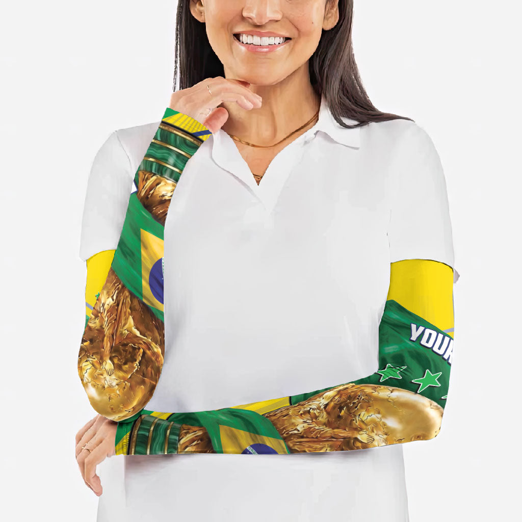 Personalized Brazil Football 2026 Arm Sleeves Born for Glory Let Champions Rise