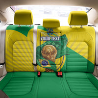 Personalized Brazil Football 2026 Back Car Seat Cover Born for Glory Let Champions Rise