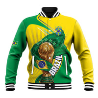 Personalized Brazil Football 2026 Baseball Jacket Born for Glory Let Champions Rise