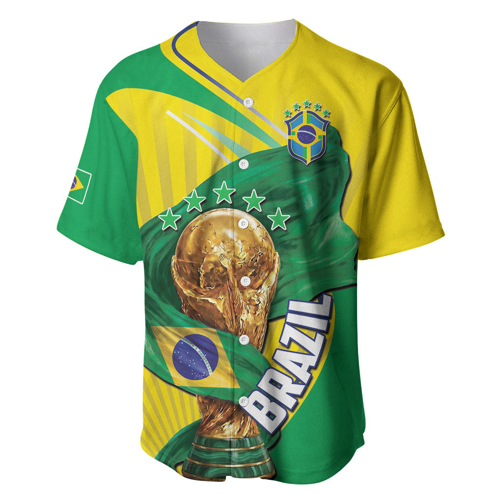 Personalized Brazil Football 2026 Baseball Jersey Born for Glory Let Champions Rise