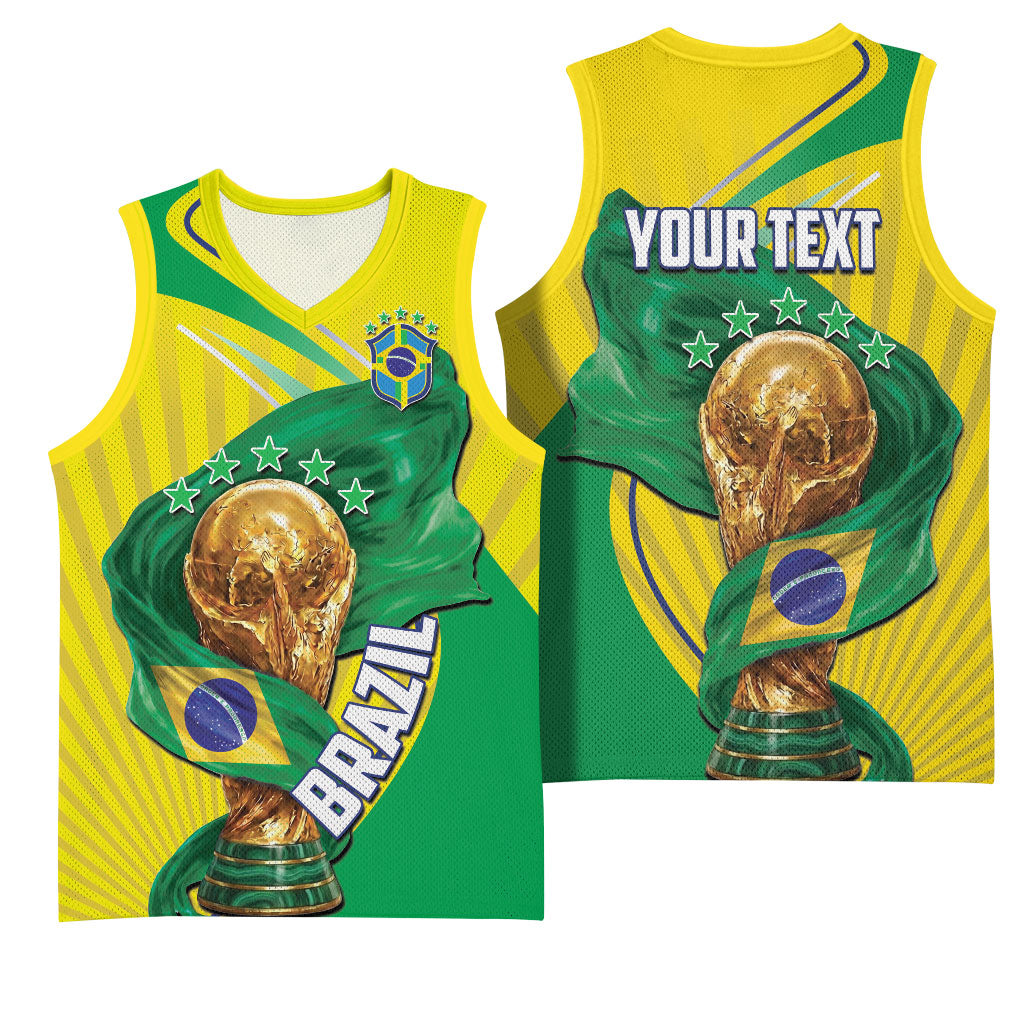 Personalized Brazil Football 2026 Basketball Jersey Born for Glory Let Champions Rise