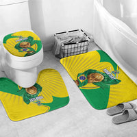 Personalized Brazil Football 2026 Bathroom Set Born for Glory Let Champions Rise