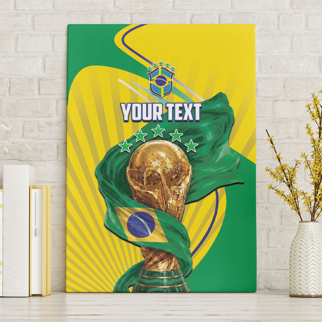 Personalized Brazil Football 2026 Canvas Wall Art Born for Glory Let Champions Rise