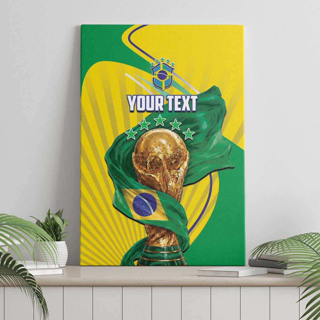 Personalized Brazil Football 2026 Canvas Wall Art Born for Glory Let Champions Rise