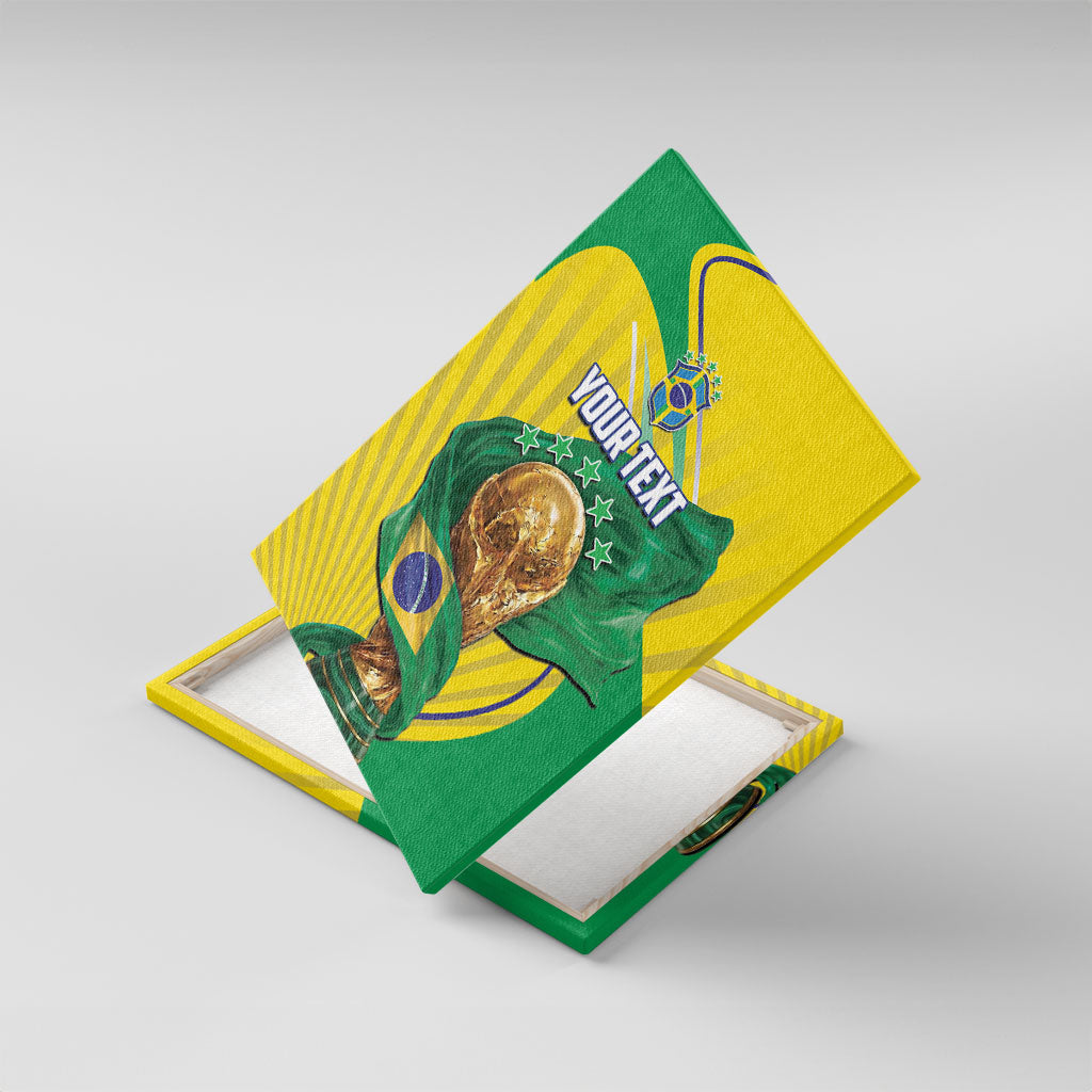 Personalized Brazil Football 2026 Canvas Wall Art Born for Glory Let Champions Rise