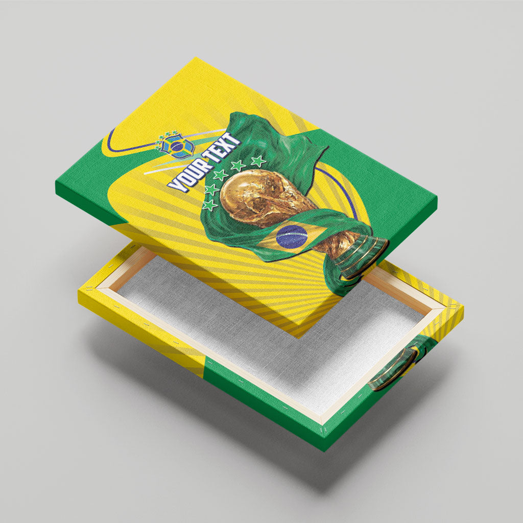 Personalized Brazil Football 2026 Canvas Wall Art Born for Glory Let Champions Rise