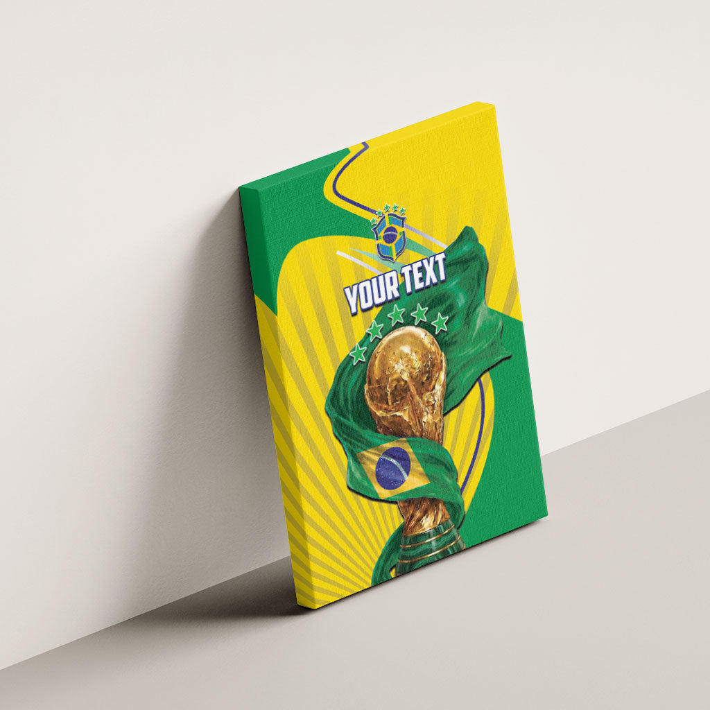 Personalized Brazil Football 2026 Canvas Wall Art Born for Glory Let Champions Rise