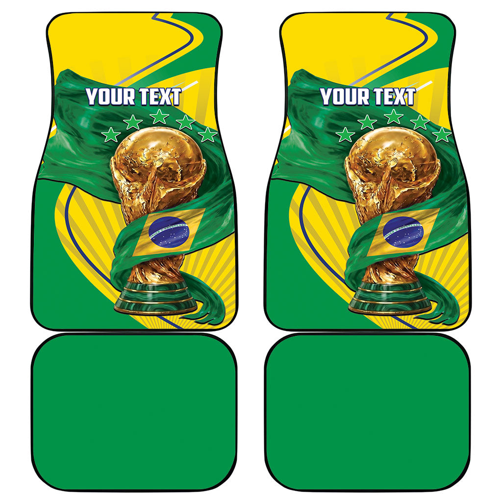 Personalized Brazil Football 2026 Car Mats Born for Glory Let Champions Rise