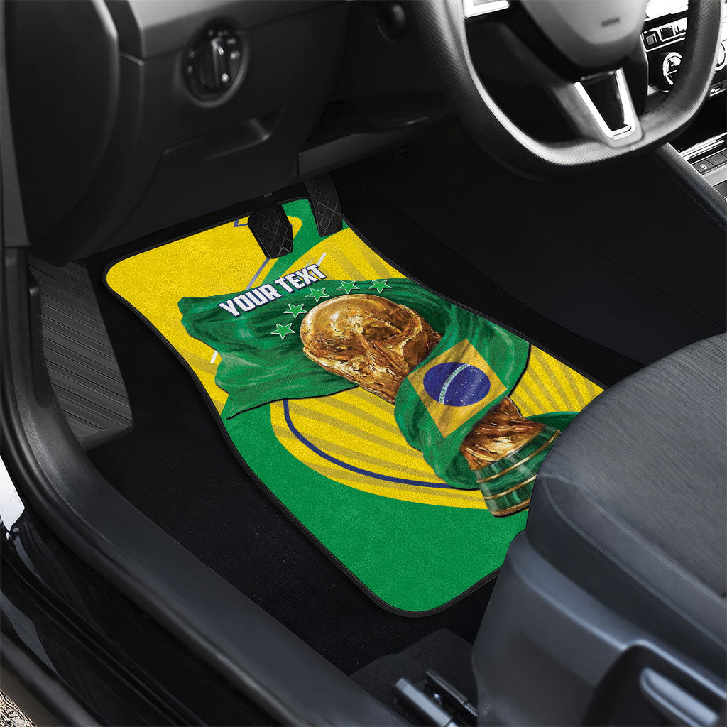 Personalized Brazil Football 2026 Car Mats Born for Glory Let Champions Rise