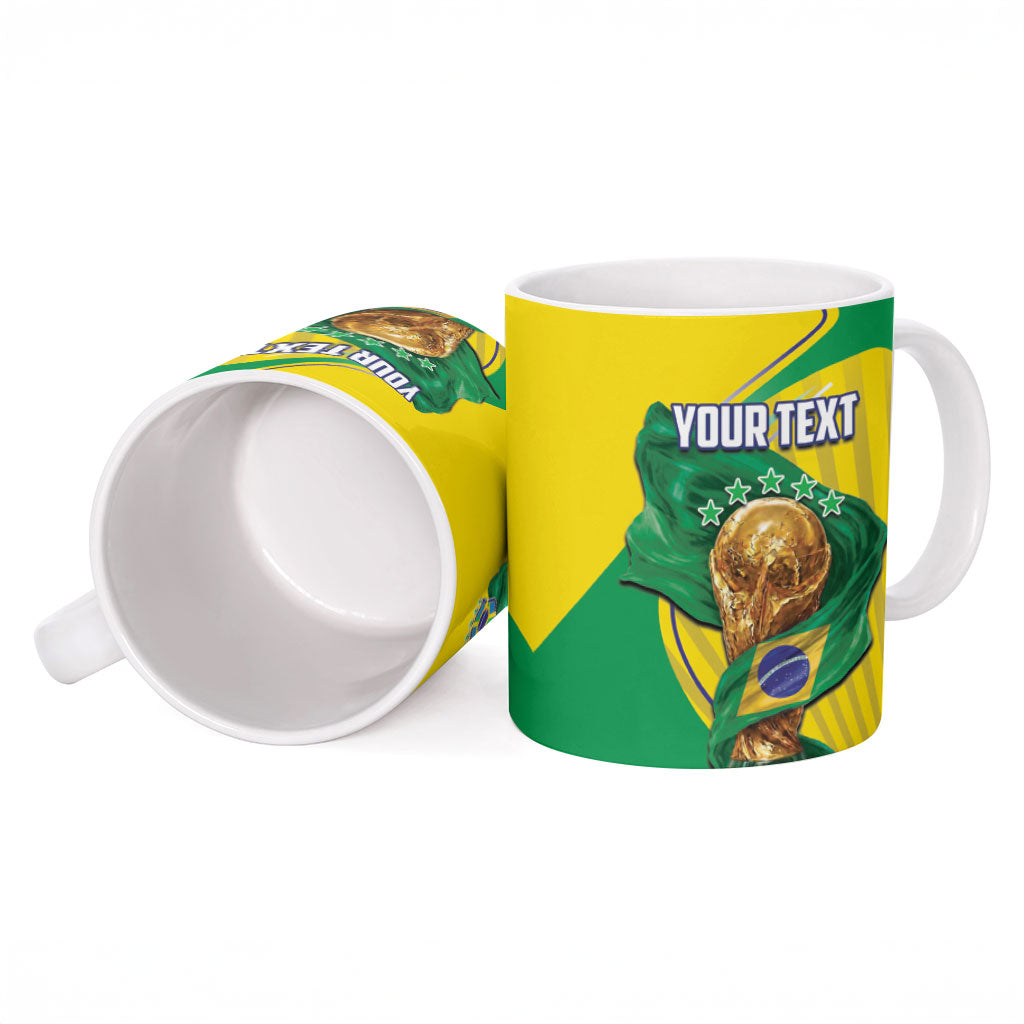 Personalized Brazil Football 2026 Ceramic Mug Born for Glory Let Champions Rise