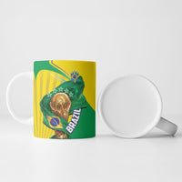Personalized Brazil Football 2026 Ceramic Mug Born for Glory Let Champions Rise