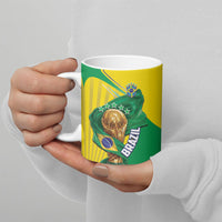 Personalized Brazil Football 2026 Ceramic Mug Born for Glory Let Champions Rise