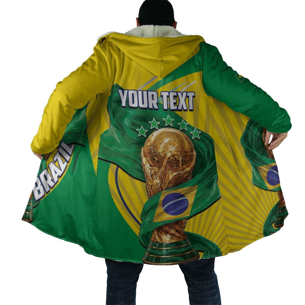 Personalized Brazil Football 2026 Cloak Born for Glory Let Champions Rise