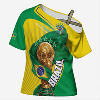 Personalized Brazil Football 2026 Cross Shoulder Shirt Born for Glory Let Champions Rise