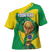 Personalized Brazil Football 2026 Cross Shoulder Shirt Born for Glory Let Champions Rise
