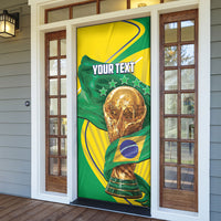 Personalized Brazil Football 2026 Door Cover Born for Glory Let Champions Rise