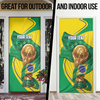 Personalized Brazil Football 2026 Door Cover Born for Glory Let Champions Rise