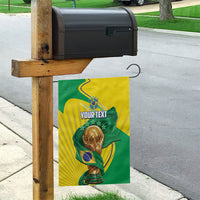 Personalized Brazil Football 2026 Garden Flag Born for Glory Let Champions Rise