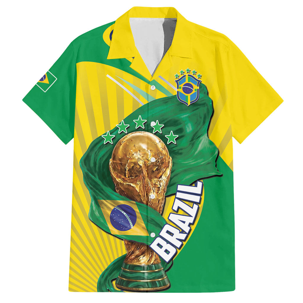 Personalized Brazil Football 2026 Hawaiian Shirt Born for Glory Let Champions Rise