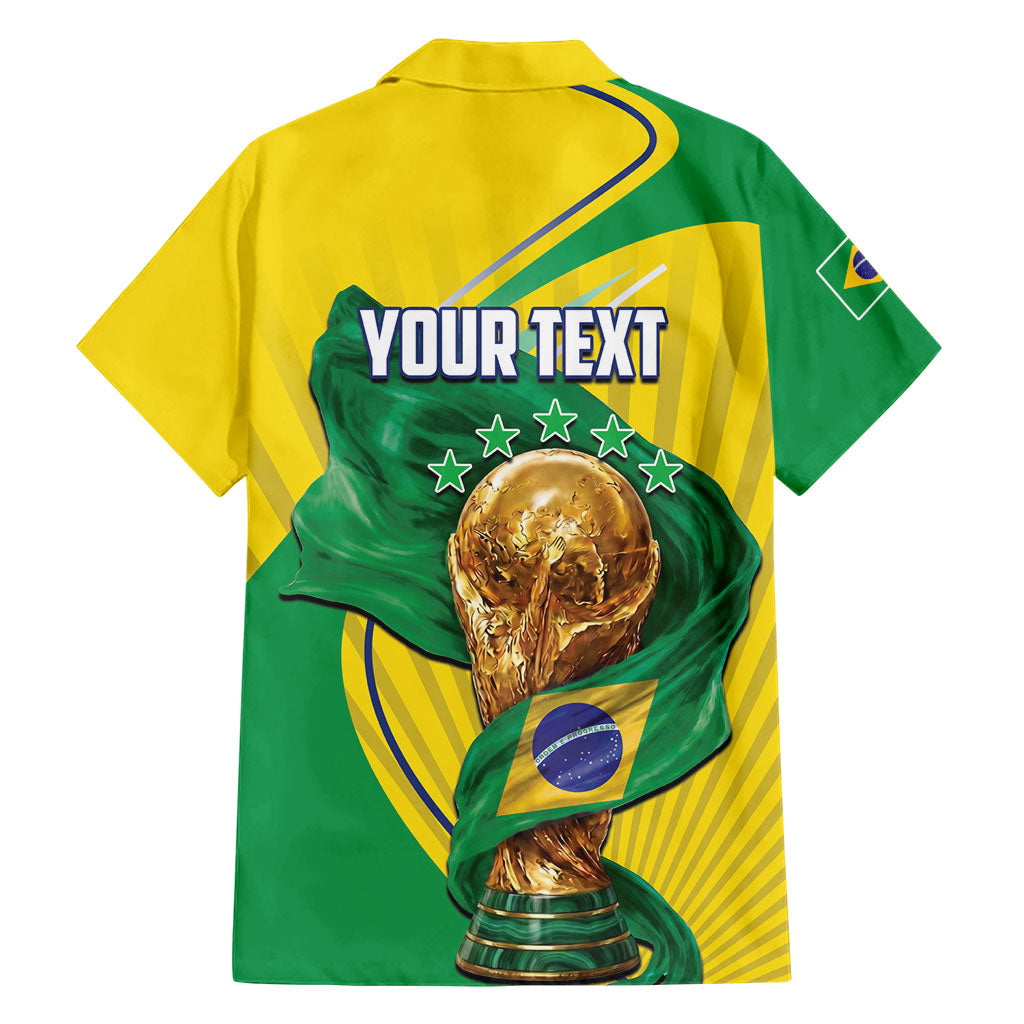 Personalized Brazil Football 2026 Hawaiian Shirt Born for Glory Let Champions Rise
