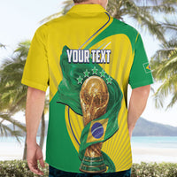 Personalized Brazil Football 2026 Hawaiian Shirt Born for Glory Let Champions Rise