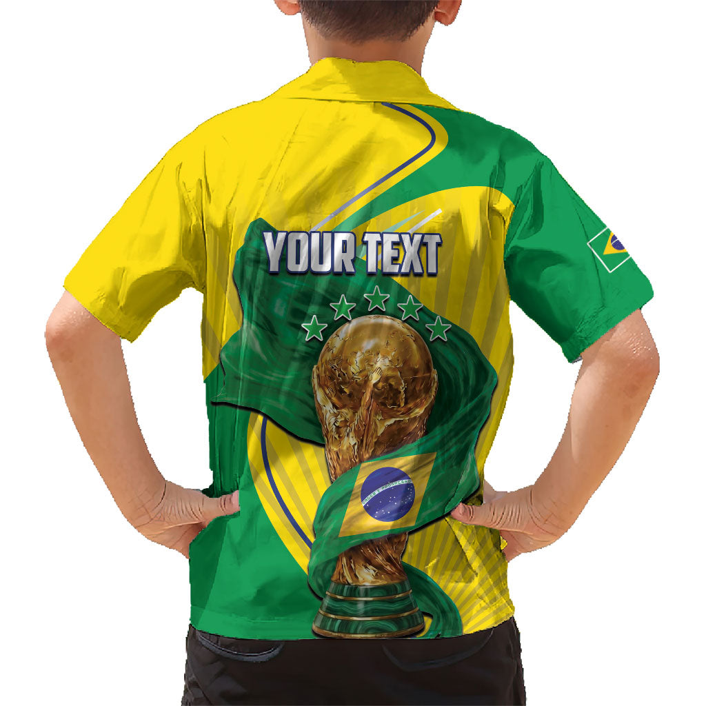 Personalized Brazil Football 2026 Hawaiian Shirt Born for Glory Let Champions Rise