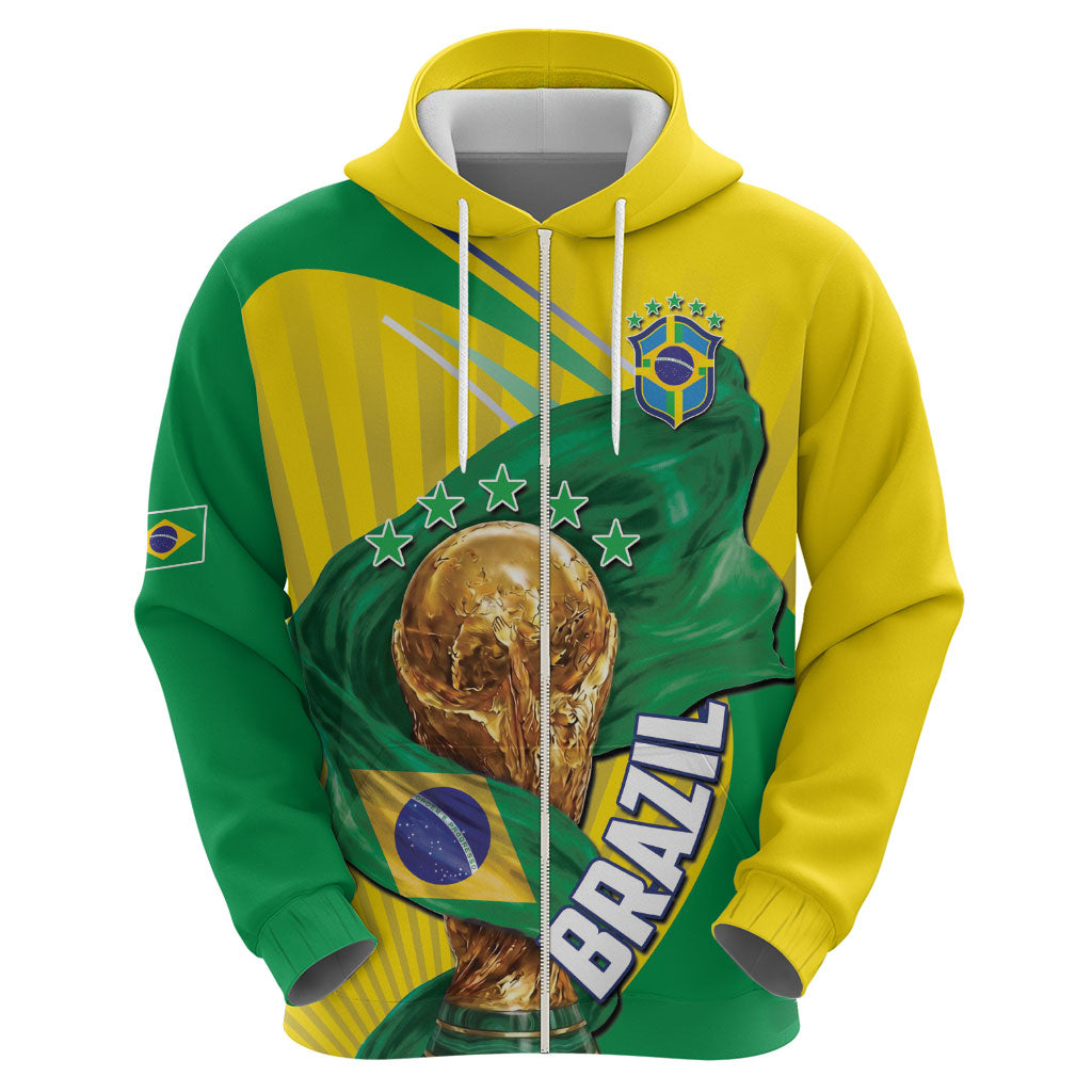 Personalized Brazil Football 2026 Hoodie Born for Glory Let Champions Rise