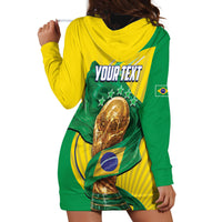 Personalized Brazil Football 2026 Hoodie Dress Born for Glory Let Champions Rise