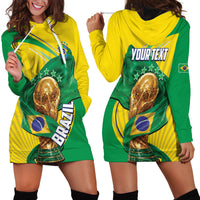 Personalized Brazil Football 2026 Hoodie Dress Born for Glory Let Champions Rise