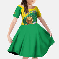 Personalized Brazil Football 2026 Kid Short Sleeve Dress Born for Glory Let Champions Rise