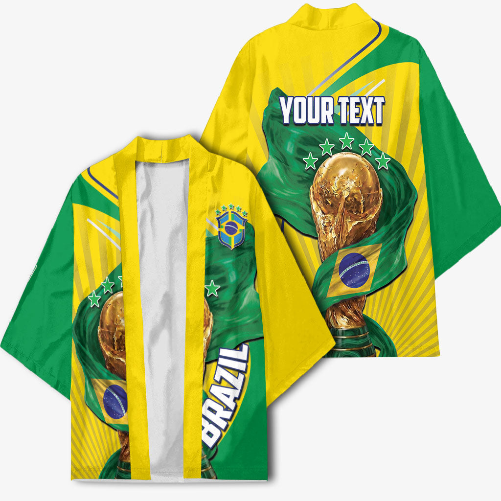 Personalized Brazil Football 2026 Kimono Born for Glory Let Champions Rise
