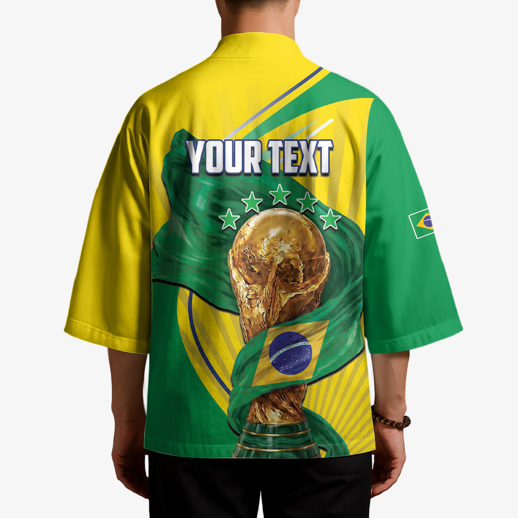 Personalized Brazil Football 2026 Kimono Born for Glory Let Champions Rise