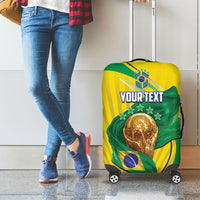 Personalized Brazil Football 2026 Luggage Cover Born for Glory Let Champions Rise
